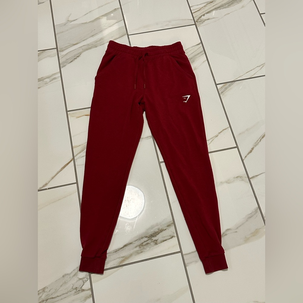 Gymshark Kids Burgundy Joggers